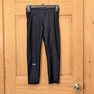 Under Armour UA Capri Leggings Black Women's XS Workout Athleisure Yoga Gym